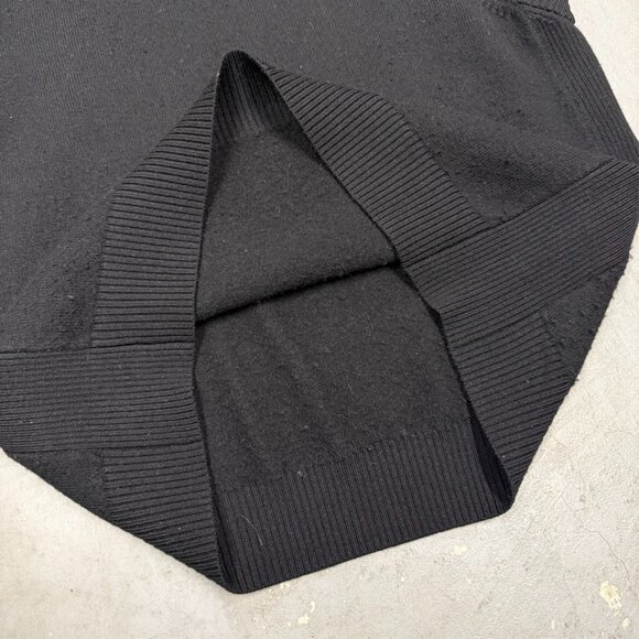 Reigning Champ 100% Wool Sweater Vest Crewneck Knit Black Medium - Picture 4 of 6